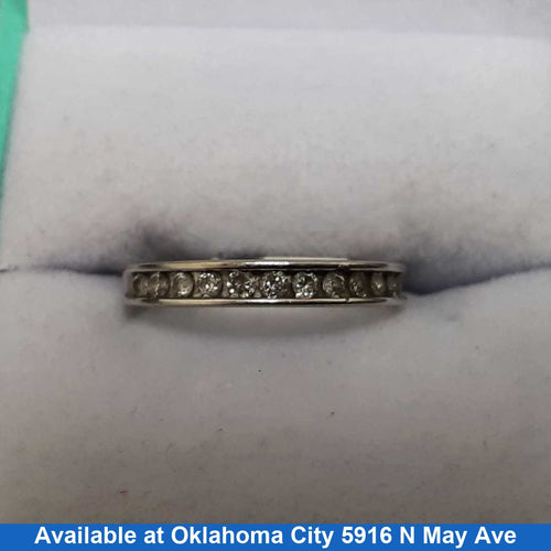 Women's Ring - Anniversary - White Gold 10k (.417) 1.6 grams Size 20