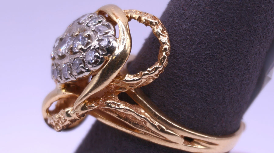 Women's Ring - Yellow Gold 14k (.585) 11.7 grams Size 9