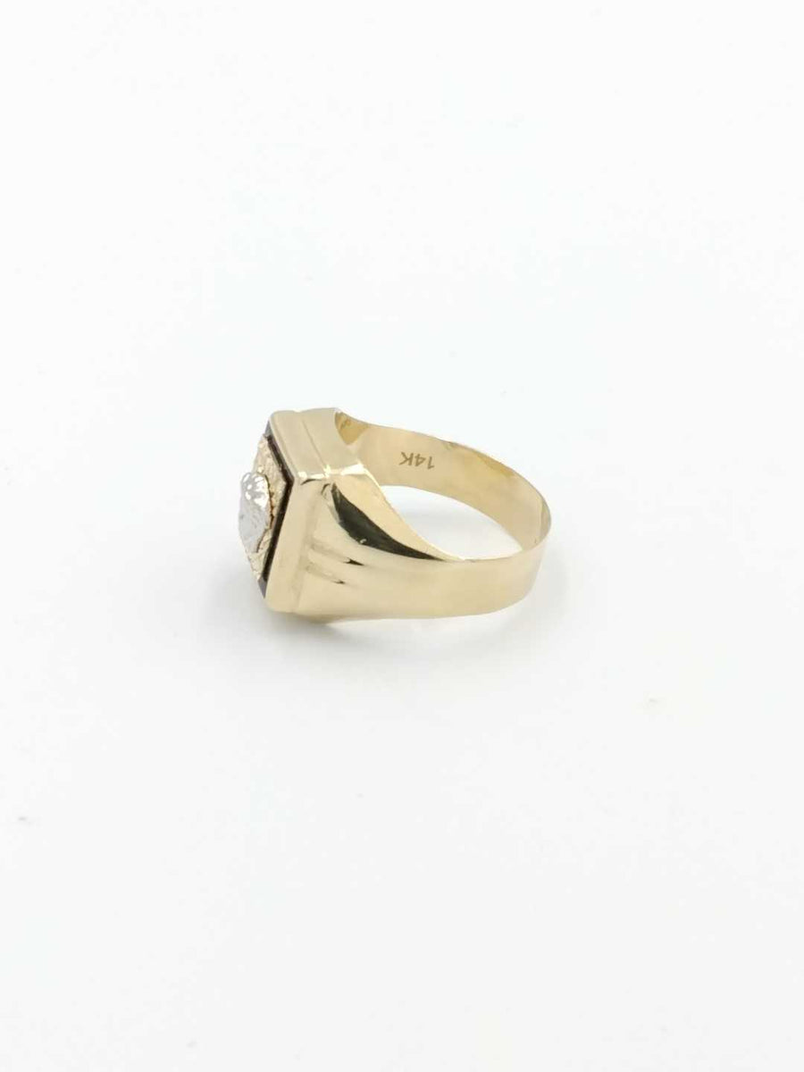 Men's Ring - Yellow Gold 14k (.585) 5.1 grams Size 10