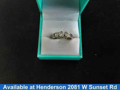 Ring - Engagement Set - Yellow Gold 14k (.585) 5.3 grams Size 7