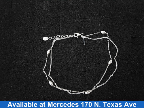 Bead Bracelet - Silver 2 grams 7 inch