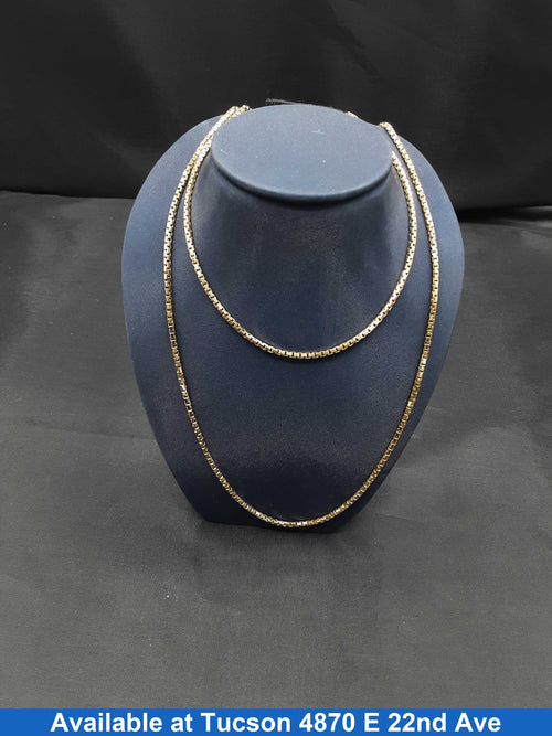 Box Chain - Yellow Gold 14k (.585) 17.9 grams 26 inch