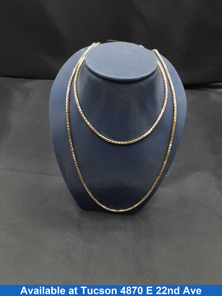 Box Chain - Yellow Gold 14k (.585) 17.9 grams 26 inch