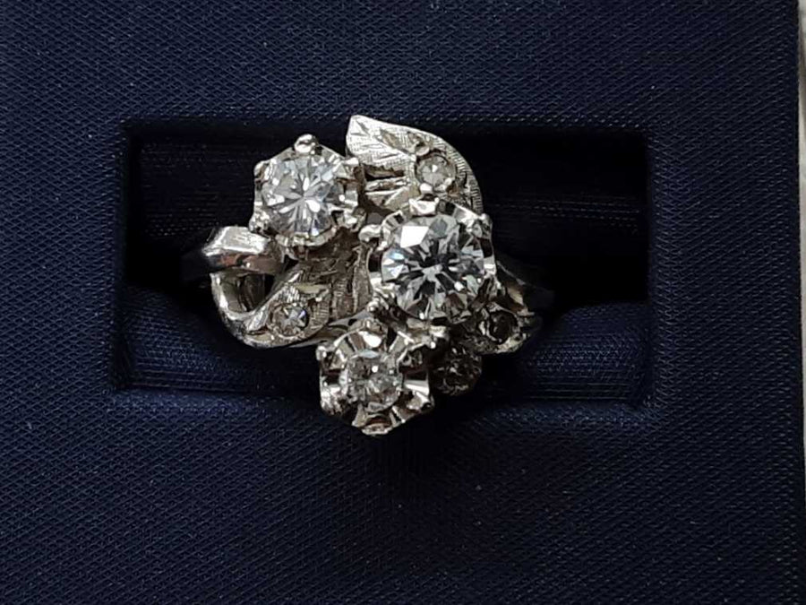 Women's Ring - White Gold 14k (.585) 4.7 grams Size 20