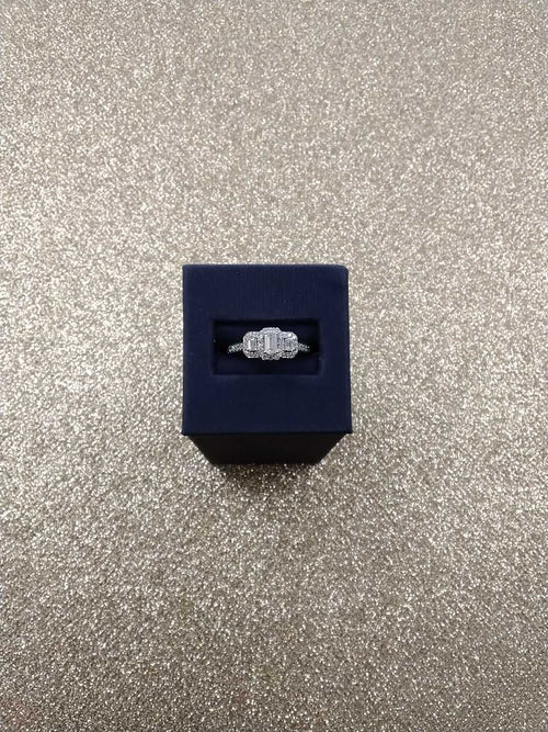 Ring - Engagement Set - White Gold 14k (.585) 4.3 grams Size 7