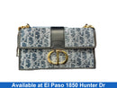Christian Dior 30 Montaigne East West Bag With Denim Blue Purse / Handbag
