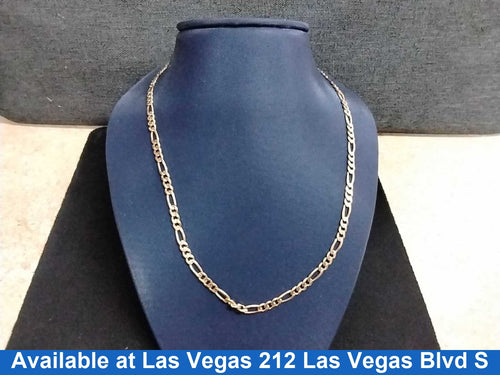 Figaro Chain - Yellow Gold 14k (.585) 13.9 grams 20 inch