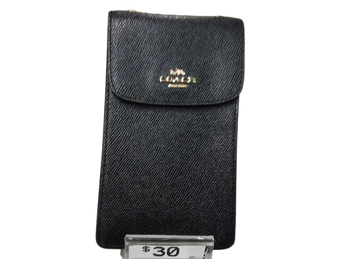 Coach Phone Pouch Black Purse / Handbag