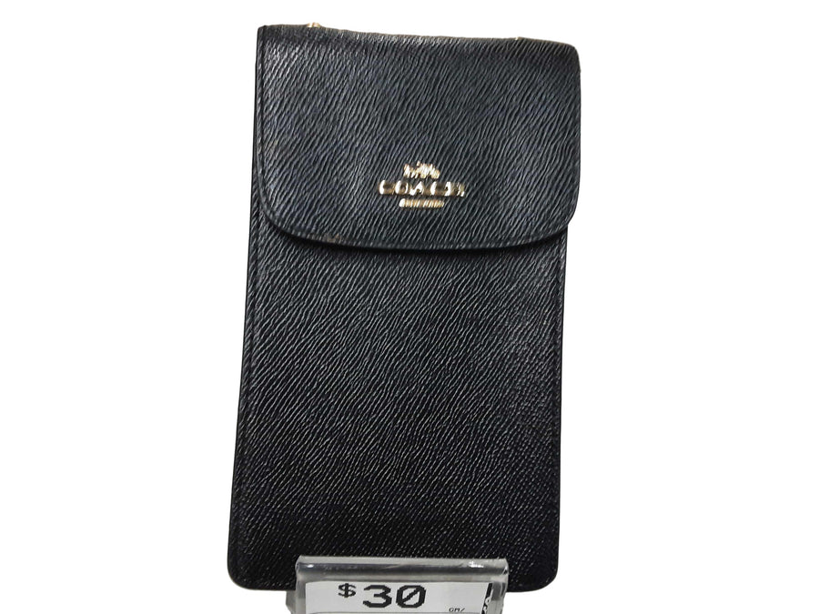 Coach Phone Pouch Black Purse / Handbag