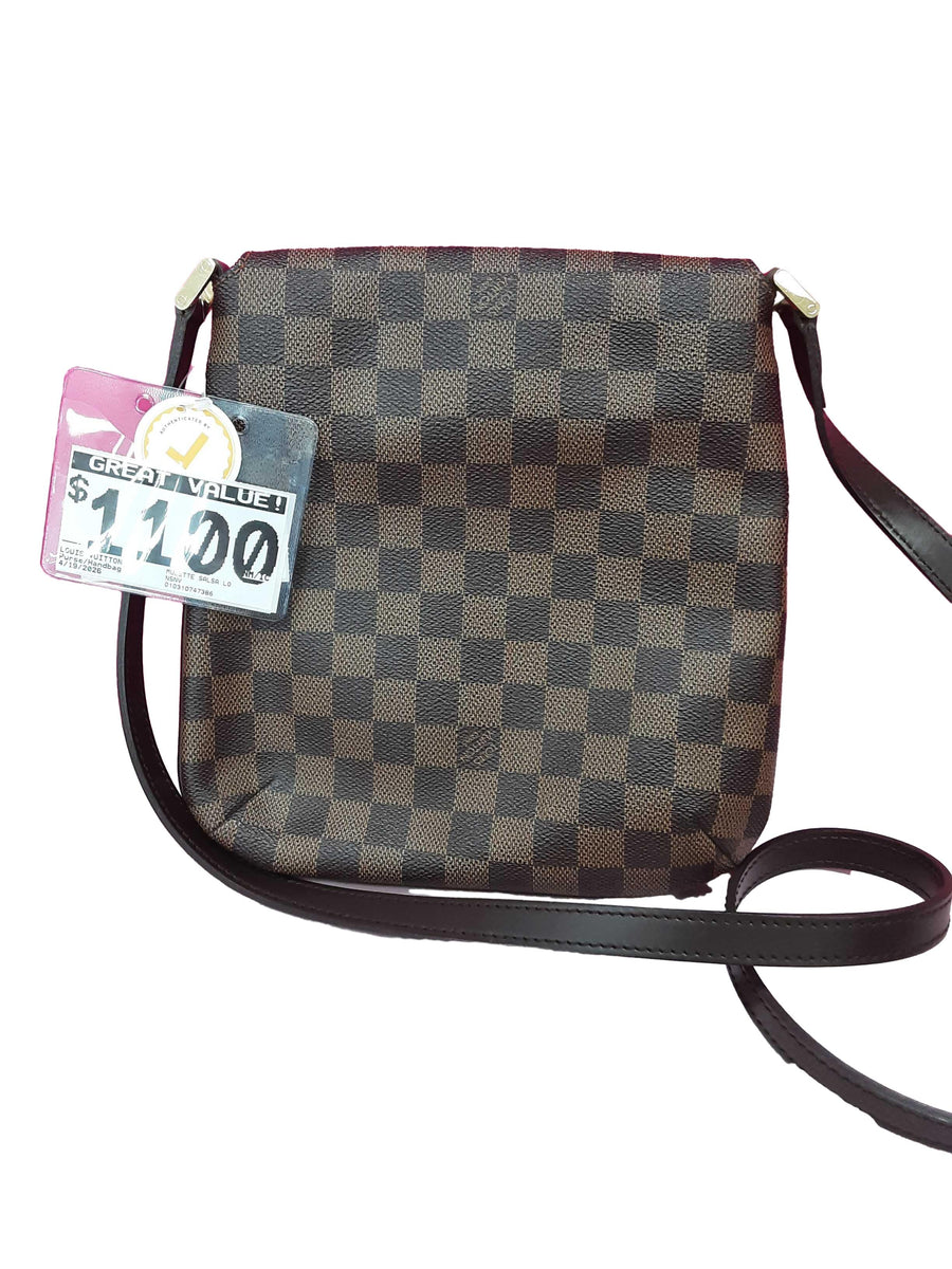 Louis Vuitton Musette Salsa Long Strap Damier Brown Purse / Handbag
