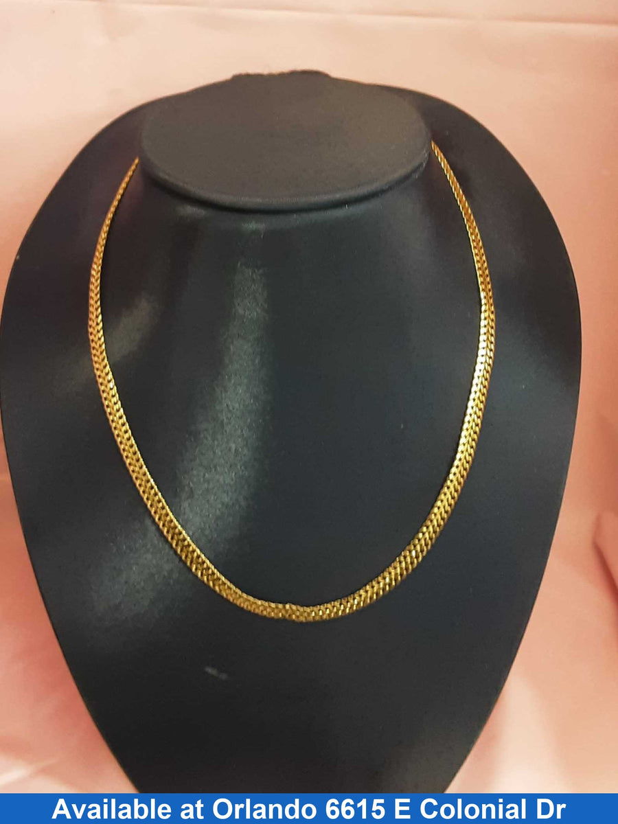 Serpentine Chain - Yellow Gold 14k (.585) 11.6 grams 20 inch