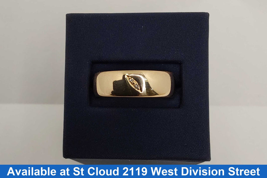 Ring - Wedding Band - Yellow Gold 14k (.585) 5.867 grams Size 11