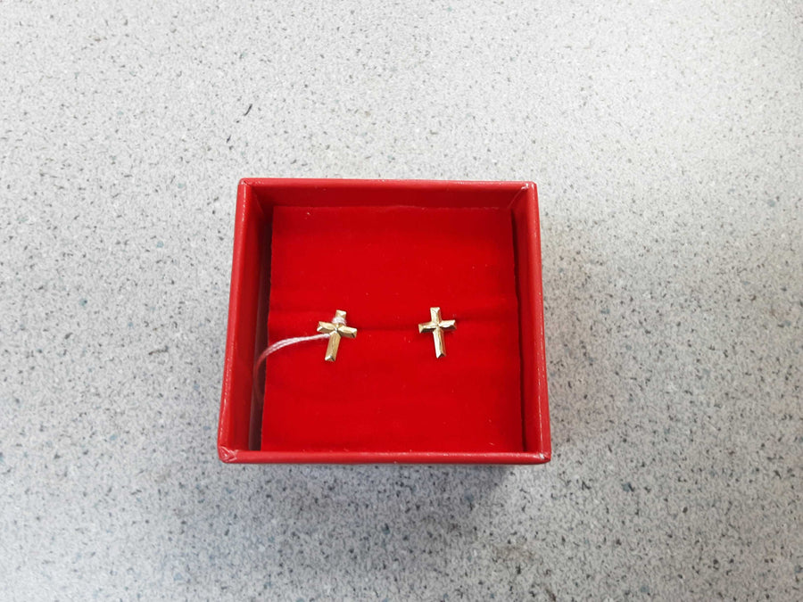 Double Stud Earring - Yellow Gold 14k (.585) 0.2 grams