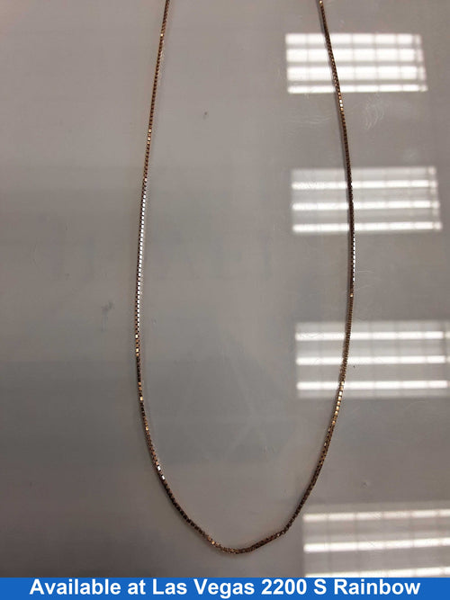 Chain - Rose Gold 14k (.585) 2.6 grams 18 inch