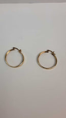 Bangle Earring Yellow Gold 10k (.417) 3.1 grams