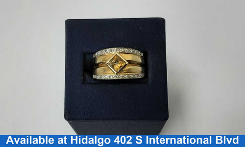 Women's Ring - Yellow Gold 14k (.585) 6.8 grams Size 8