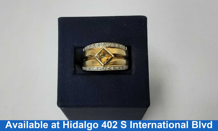 Women's Ring - Yellow Gold 14k (.585) 6.8 grams Size 8