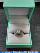 Ring - Engagement Set - White Gold 14k (.585) 7.3 grams Size 7