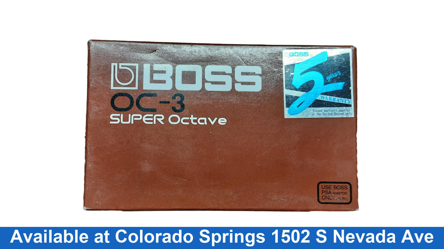 Boss Super Octave Oc-3 Brown Midi Foot / Pedalboard Controller