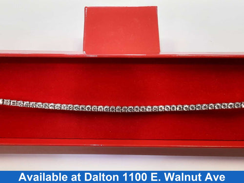 Tennis Bracelet - White Gold 14k (.585) 13.3 grams 6 inch