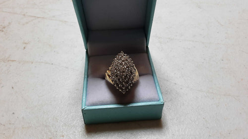 Women's Ring - Yellow Gold 10k (.417) 6.4 grams Size 8.5