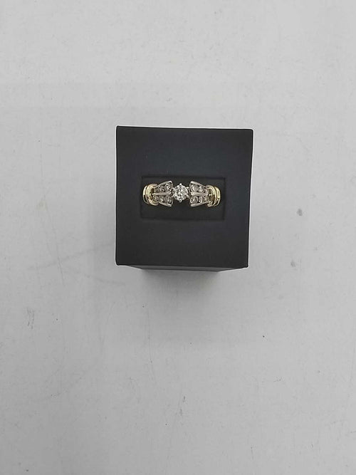 Women's Ring - Solitaire - White Gold 14k (.585) 8.2 grams Size 20