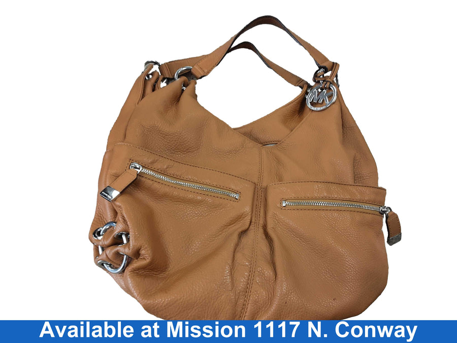 Michael Kors Layton Large Hobo Bag Brown Purse / Handbag
