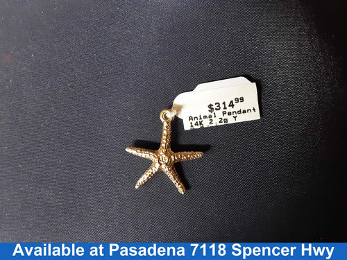Pendant - Yellow Gold 14k (.585) 2.2 grams