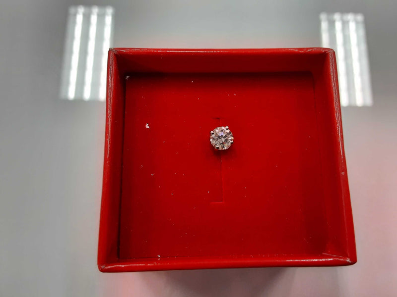 Single Stud Earrings White Gold 14k (.585) 0.5 grams