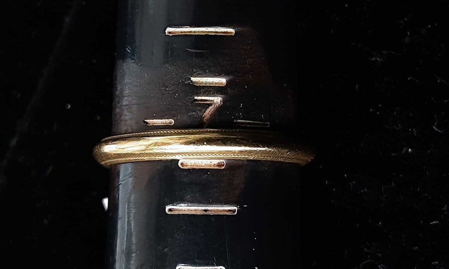 Ring - Wedding Band - Yellow Gold 14k (.585) 2.2 grams Size 7