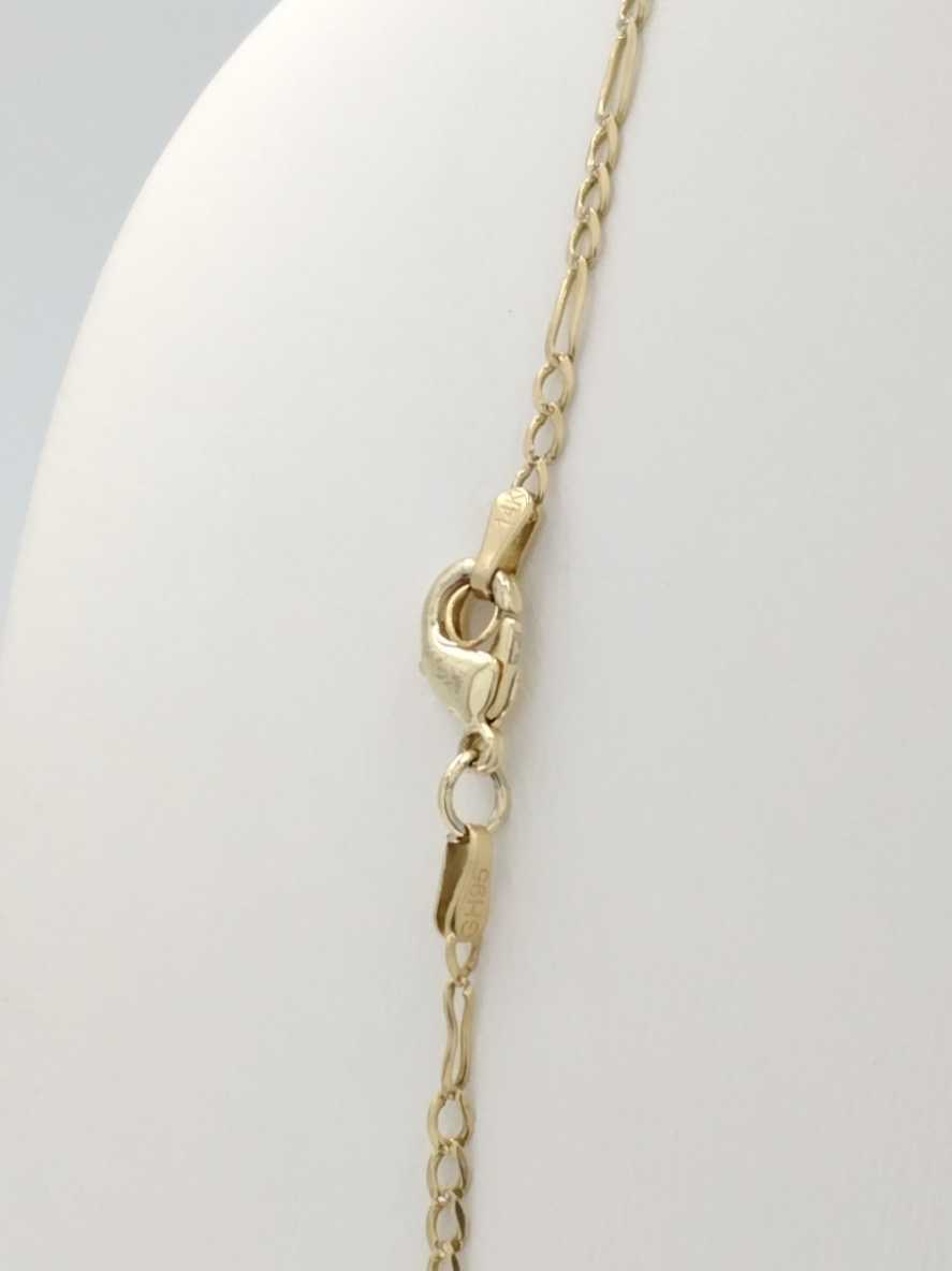 Figaro Chain - Yellow Gold 14k (.585) 4 grams 22 inch