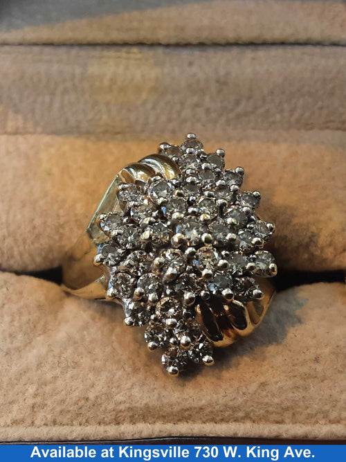Women's Ring - Yellow Gold 14k (.585) 8.3 grams Size 20