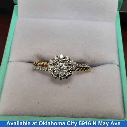 Women's Ring - Yellow Gold 14k (.585) 2.5 grams Size 20