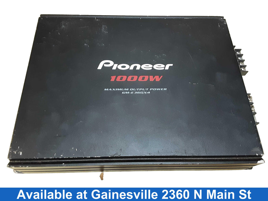 Pioneer Gm-e360x4 Black Car Audio Amplifier