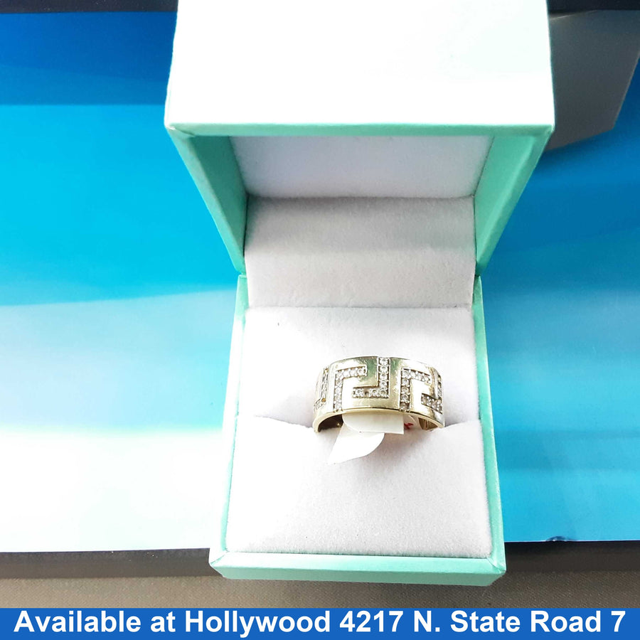 Women's Ring - Yellow Gold 14k (.585) 3 grams Size 9.5