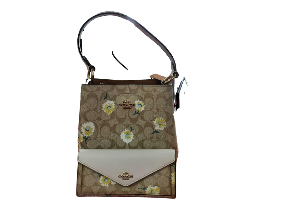 Coach Cally 17 Beige / Tan Purse / Handbag