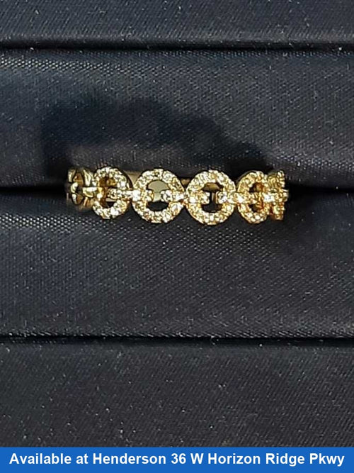 Women's Ring - Yellow Gold 10k (.417) 2.2 grams Size 7