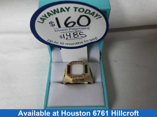 Men's Ring - Yellow Gold 14k (.585) 11 grams Size 10