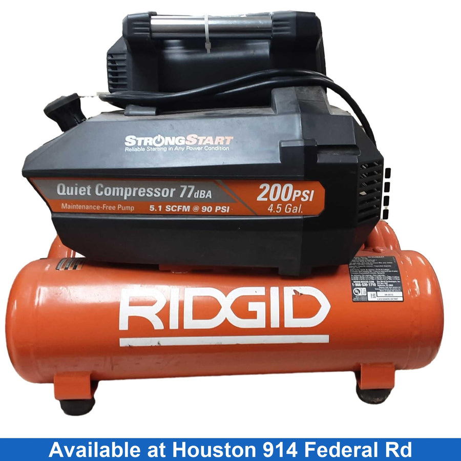 Ridgid 0f45200sst Orange Electric Compressor