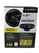 Scosche Hd5254a-wm1sd Black Car Sub-Woofer