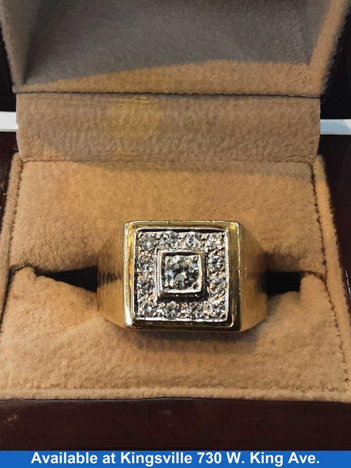 Men's Ring - Yellow Gold 10k (.417) 10.5 grams Size 10