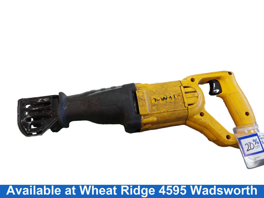 Dewalt Dwe304 Yellow Corded Reciprocating Saw
