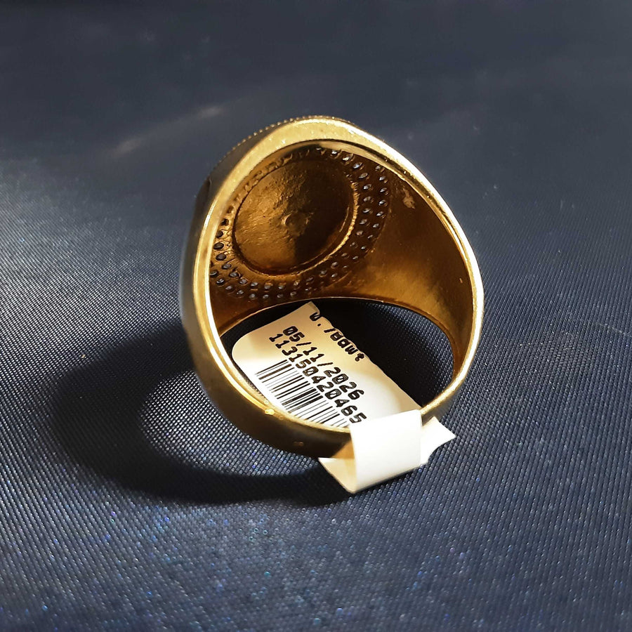 Men's Ring - Yellow Gold 10k (.417) 7.9 grams Size 10.5
