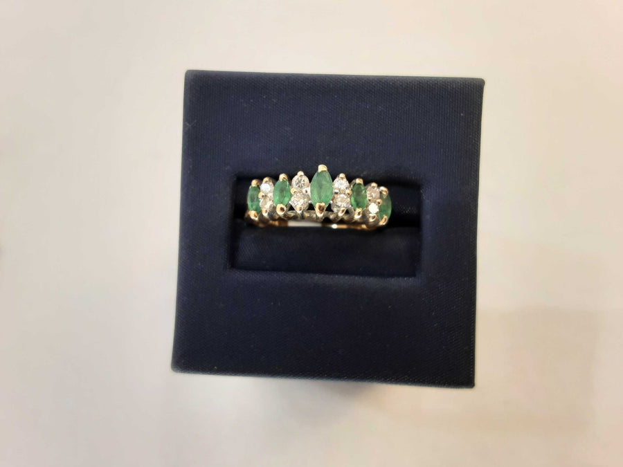 Women's Ring - Anniversary - Yellow Gold 10k (.417) 2.9 grams Size 8