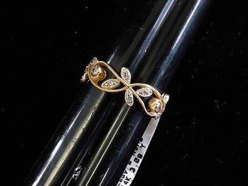 Women's Ring - Yellow Gold 14k (.585) 3 grams Size 20