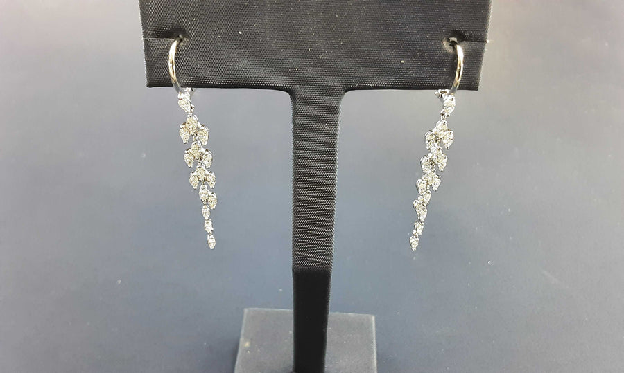Earrings - White Gold 14k (.585) 3 grams