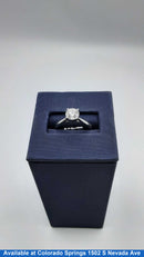 Women's Ring - Solitaire - White Gold 14k (.585) 2.6 grams Size 5.5