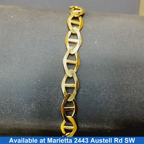 Link Bracelet - Yellow Gold 10k (.417) 9.1 grams 9 inch