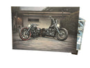 Motorcycle Two Bikes Black Painting / Picture / Mirror