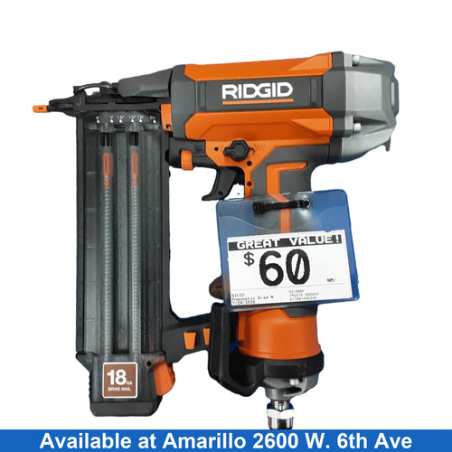 Rigid R213bnf Orange Pneumatic Brad Nailer